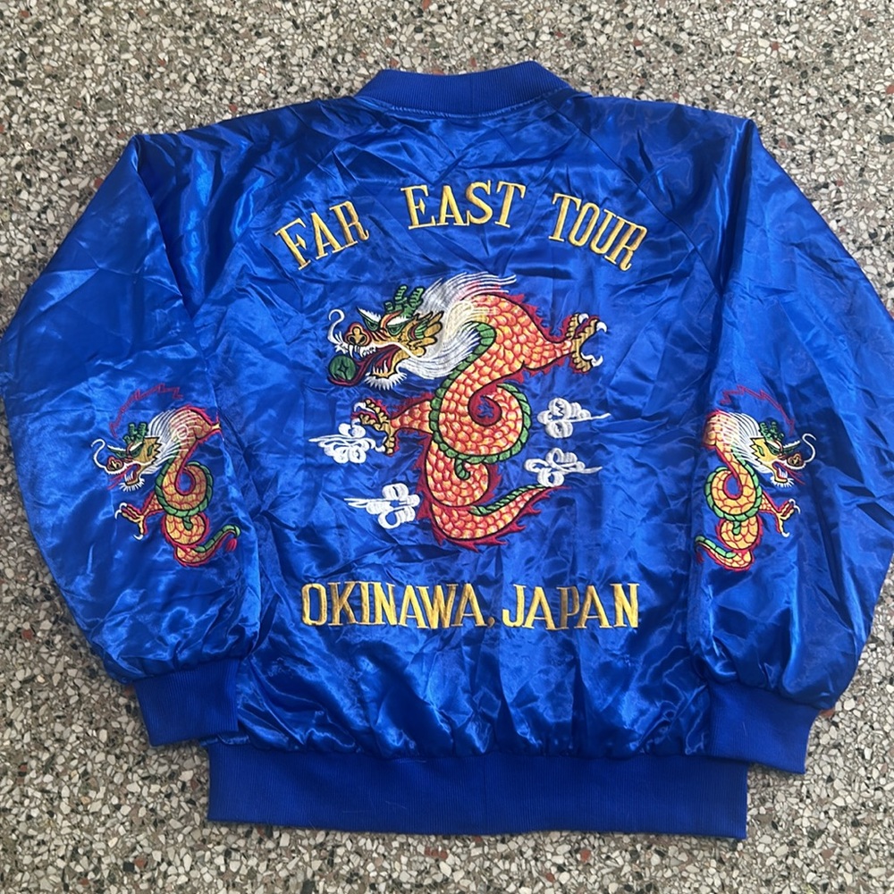 Silk Souvenir jacket Okinawa Japan